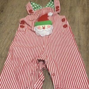santa overalls